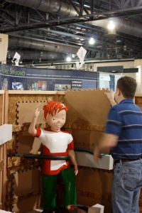 More than 350 exhibitors unpack, assemble and prepare for attendees at MuseumExpo